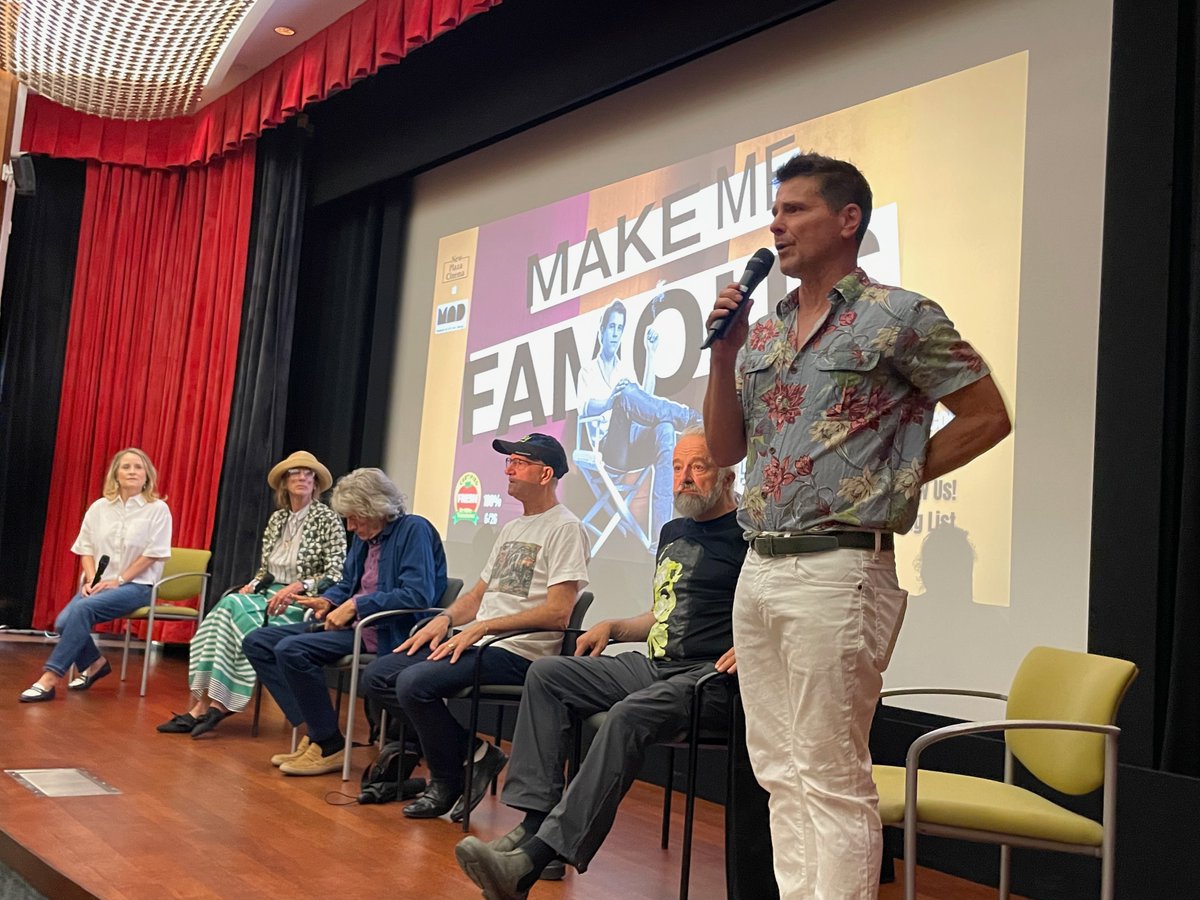 NewPlazaCinema's tweet photo. After 3 years and nearly 30 screenings, MAKE ME FAMOUS drew its biggest-ever @NewPlazaCinema audience last weekend!

Thanks to the filmmakers, an all-star panel of guests, and all who attended!

The indie sensation returns Aug 15 at 1:45pm. Get tix now!

https://t.co/sewJZBZOJC https://t.co/3bdMn1pGJy