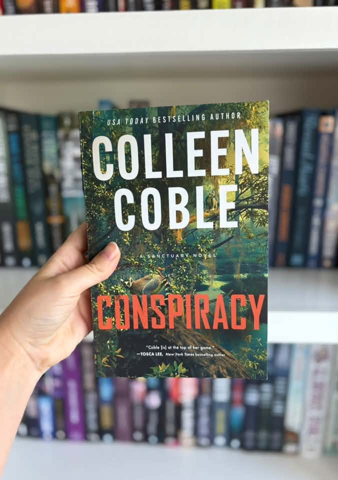 colleencoble's tweet photo. It's been spotted in the WILD! Have you seen it? Let's go on a safari to find a copy near you. Post your pics in the comments below or tag me @colleencoble and @thomasnelsonfiction in your posts! We want to see 👀

#conspiracy #booksinthewild #bookrecommendation #bookstorespotting #booknerds