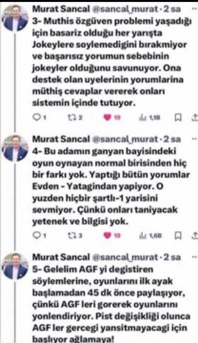 Askerabi34's tweet photo. @emrahagun41 herşeyin altından bu çıkıyor ortalığı karıştıran at sahibini jokeyi hedefe koyan algıcı ceylan avcısının yüzünü Murat Sancal abi ifşalamıştı https://t.co/7B9lxmJO89