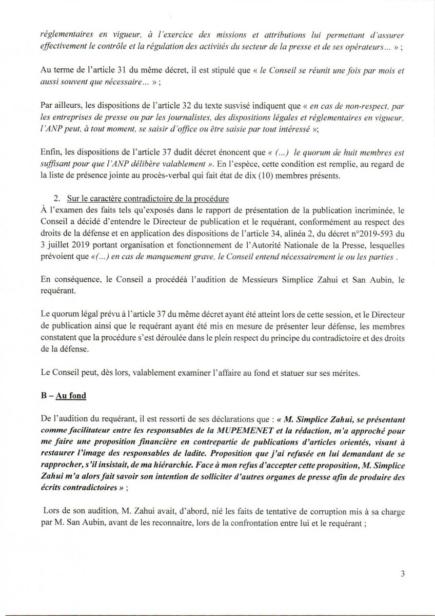 autorite_la's tweet photo. Décision N°002/ANP du 02 juillet 2026 portant sanction applicable à M. Zahui Zirihi Simplice dit De Gballou, journaliste, titulaire de la Carte d'identité de journaliste professionnel (CIJP) N°CIJP 1476 JP...⤵️⤵️⤵️
https://t.co/IWoCHNwz0B https://t.co/nlQkuLKIwS