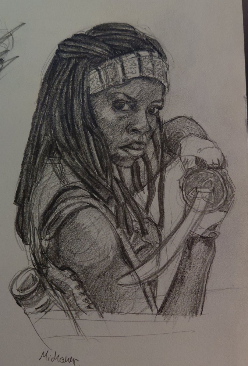 _trzmielik_'s tweet photo. Straight up michonned it! #twdfanart https://t.co/fdk01biA9G