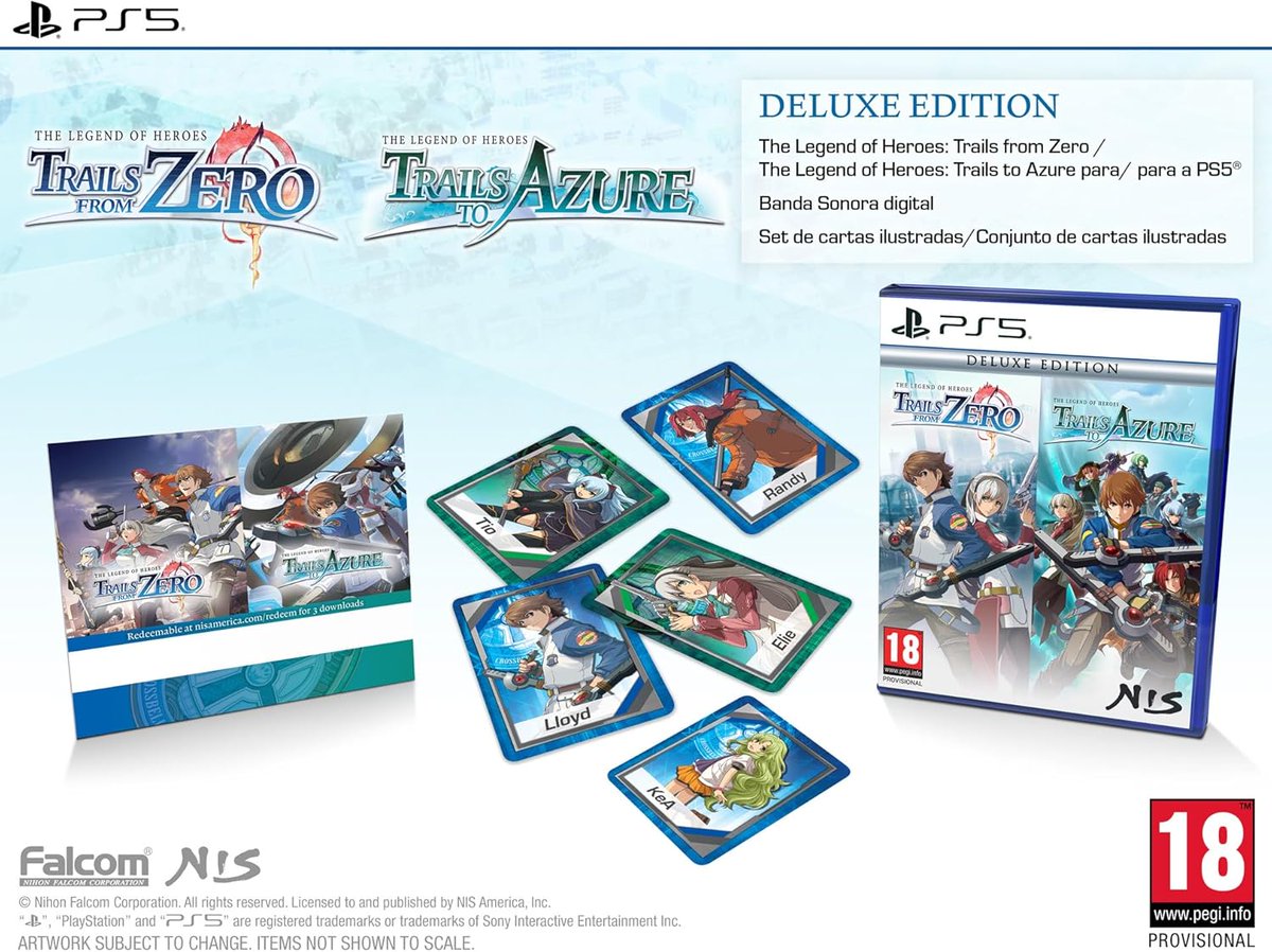 InfoJapoJuegos's tweet photo. 🕹️ OFERTA DE RESERVA EN AMAZON 🕹️

👾 #TheLegendofHeroes: Trails from Zero+Trails to Azure Deluxe Edition de @BandaiNamcoES 👾

❗️64,95€
❗️10/09/2026
❕Voces 🇬🇧🇯🇵 y textos 🇬🇧

Enlace ⤵️⤵️

PS5: https://t.co/xpLtDwS6QI https://t.co/wm5JPxICIb
