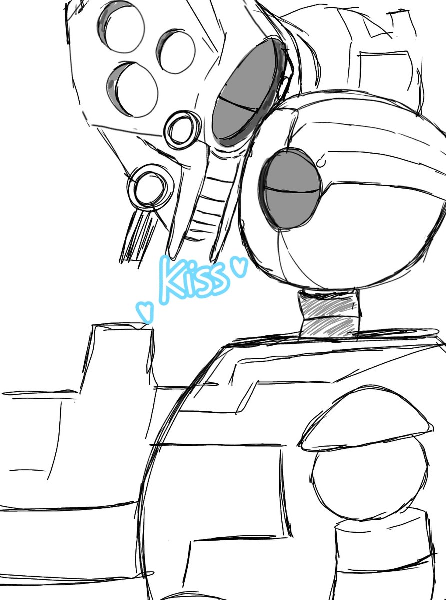 tvwolfx92's tweet photo. vontra just wanted to see why Reco 01 was taking so long on the mission to capture Roz xd 

#thewildrobot #fanart #rozzum #humor #reco01xroz #robotsalvaje #rareship #ibispaint https://t.co/F8yGQxAsp7