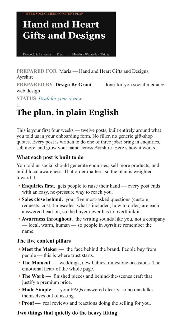 designbygrant's tweet photo. New free trial kicking off on Monday.

Spent today working on the 4-week strategy based on the clients onboarding form.

Will be sent away for review once complete. 

Might move the worskspace to the hall from bedroom tomorrow. Stay posted. https://t.co/UYglbJiRSC