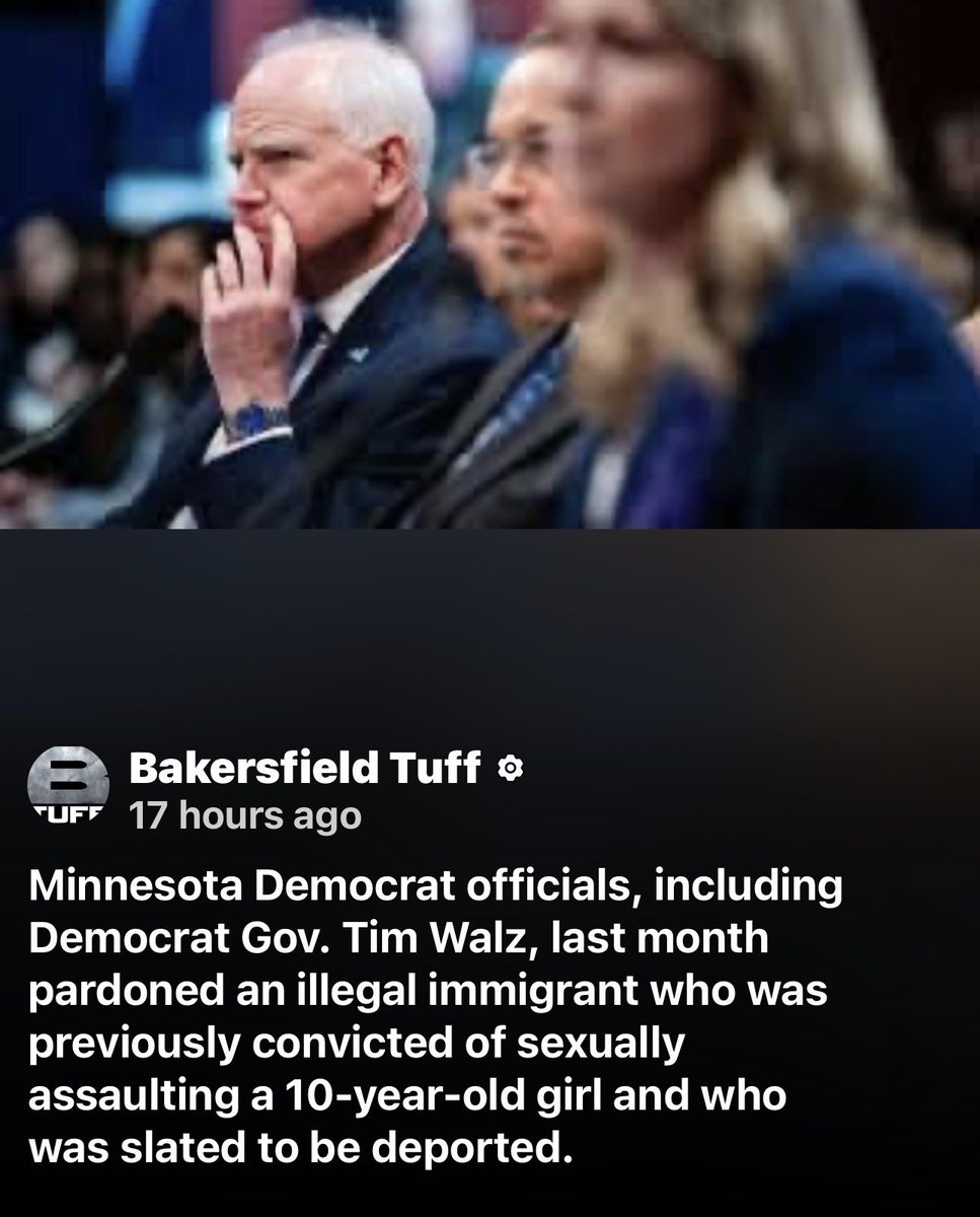 AFMom4Life's tweet photo. @GovTimWalz @TheDemocrats If there was concern for children, why was an illegal immigrant who was convicted of sexually assaulting a 10 year old pardoned? https://t.co/pQBXaLDzdq