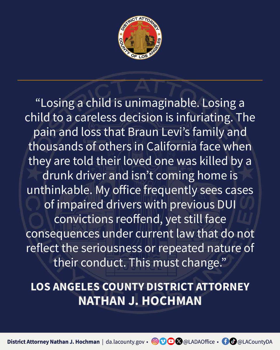 Los Angeles County District Attorney’s Office tweet media