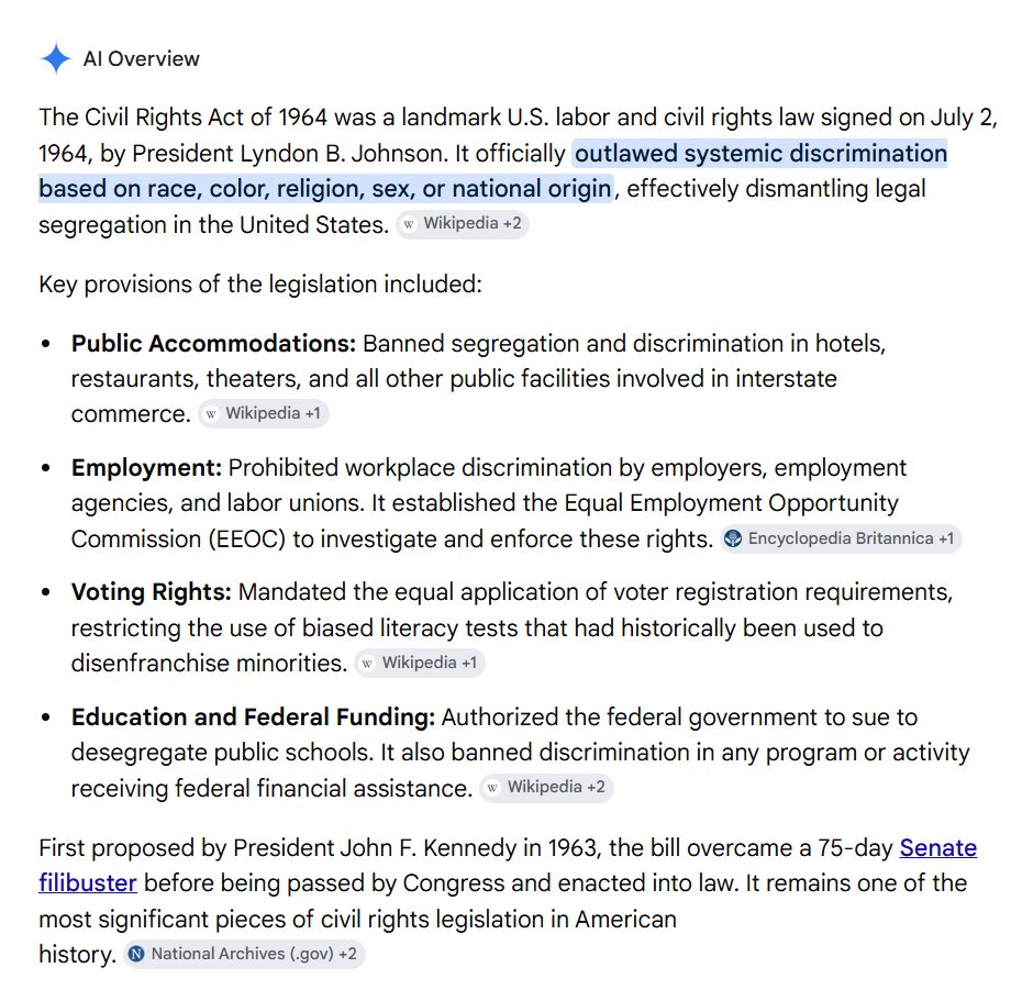 RickSydney's tweet photo. @AZ_Brittney US President Donald Trump 79
US Senator Mitch McConnell 84
US Senator Charles Grassley 92

These men come from an era before the Civil Rights Act of 1964, back in a time when US military, schools, and the general public was segregated by signs identifying racial access.

Corrupt! https://t.co/fZvXcuyZaW