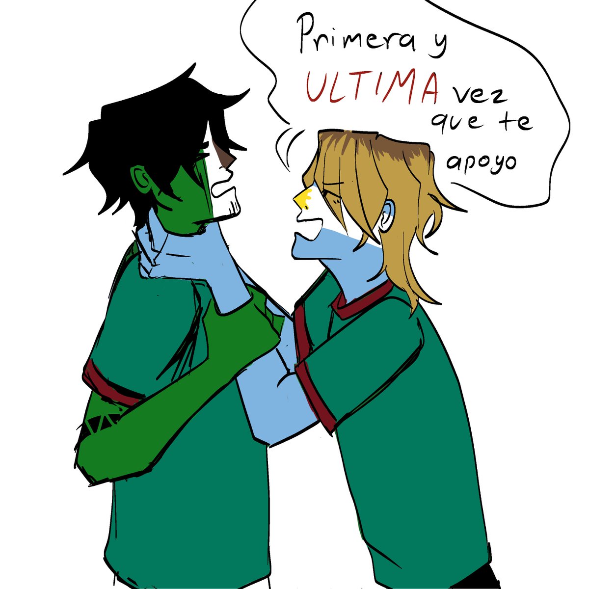 vbill666's tweet photo. Los q pelean se aman gente ya dejen de fingir que se odian y besense #countryhumansmexico #countryhumansargentina #countryhumans https://t.co/BjsLAfqPKI