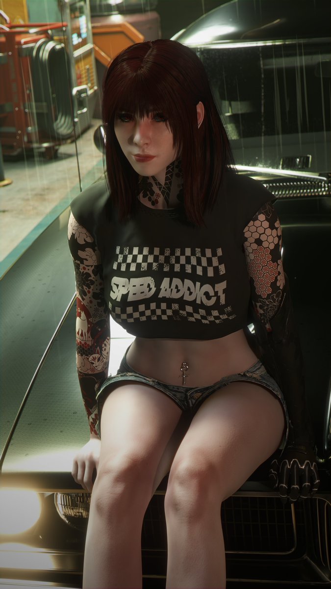FilthyCazul's tweet photo. "Running on empty."

#Cyberpunk #Cyberpunk2077 #OC #VirtualPhotography #Photomode https://t.co/9HF763iNGs