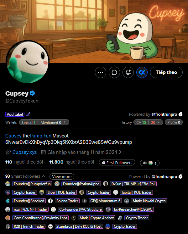 stitchdegen's tweet photo. After that massive god candle, $CUPSEY completely took over Crypto Twitter

A lot of people have been DM me about this one, so I decided to put together a full breakdown

As always, this is just my personal view. If I missed anything or made any mistakes, feel free to add your thoughts

1. The narrative starts with https://t.co/MDT1D8rHCr itself

Most meme coins try to build a narrative by attaching themselves to a KOL or a short-lived trend

$CUPSEY is different

It's built around Cupsey, the official mascot of https://t.co/MDT1D8rHCr

Considering https://t.co/MDT1D8rHCr is still the biggest meme coin launchpad on Solana, being directly tied to its brand gives Cupsey a huge advantage in terms of recognition

In my opinion, this is the foundation of the entire thesis

Many memes can pump because of hype, but very few are naturally connected to a major ecosystem from day one. As long as https://t.co/MDT1D8rHCr continues to grow, Cupsey has a much better chance of staying relevant over time

2. It has real IP and real products behind it

The biggest surprise for me was that Cupsey isn't just a token

It's an actual plushie character created by HappyPillCo, and the company is now officially partnered with the project

Beyond the token itself, they already have:

> Plushies
> Hoodies
> Backpacks
> Keychains
> Merchandise

HappyPillCo also follows a "Buy One, Donate One" model, where every purchase helps provide another plushie to someone in need

This is one of the strongest aspects of the project in my opinion

Most meme coins rely solely on a meme or a viral image. Cupsey already has intellectual property, physical products, and a real-world brand, giving the narrative much more depth and room to expand

3. The team is building instead of simply shilling

One of their recent posts went viral with the line :

"While everyone else is chasing narratives, we're building one"

They then shared everything they've accomplished so far :

> Secured the IP
> Official https://t.co/MDT1D8rHCr mascot
> Cupsey PFP integrated into the https://t.co/MDT1D8rHCr app
> Real-world billboard
> Official partnership with HappyPillCo
> Merchandise store
> 14% of the supply allocated to holders
> 8% allocated to major crypto KOLs

What stood out to me wasn't any single announcement

It was the way the team is telling their story

Instead of constantly talking about price or promising "to the moon," they're consistently showing tangible progress. In a market filled with projects that rely purely on hype, that approach feels much more credible

4. The https://t.co/MDT1D8rHCr ecosystem is amplifying the narrative

After Cupsey's announcement, several accounts within the https://t.co/MDT1D8rHCr ecosystem also started talking about the project

That helped the narrative spread rapidly across Crypto Twitter

I think this has been one of the biggest catalysts behind its recent move

A strong narrative isn't built by the team alone , it becomes much more powerful when the surrounding ecosystem helps amplify it. Once multiple influential accounts start discussing the same project, FOMO tends to accelerate quickly

5. Strong KOL attention

According to the team, 8% of the supply was distributed to :

> @blknoiz06 
> @MustStopMurad 
> @a1lon9 

These are some of the most influential names in the meme coin space

But it’s not just about the allocation

What makes $CUPSEY even more noticeable right now is that a wave of KOLs across Crypto Twitter has started mentioning it nonstop

This kind of attention can create a powerful feedback loop: more KOLs talk about it, more people research it, more traders put it on their watchlist, and the narrative spreads even faster

In the meme coin market, attention is one of the most valuable assets, and right now $CUPSEY is clearly capturing a lot of it 

6. A meme that's trying to become a real brand
Instead of being just another meme token, Cupsey combines several elements :

> Meme culture
> Intellectual property
> Plushies
> Merchandise
> Charity
> Pumpfun

I think that's what makes it stand out

We've seen countless meme coins explode and disappear just as quickly because they eventually ran out of story to tell. Cupsey seems to be trying to evolve into a recognizable brand, and if the team keeps executing at the current pace, I think the narrative still has plenty of room to grow

7. Final Thoughts

After researching the project, I don't think $CUPSEY is simply another meme coin that happened to print a god candle

What caught my attention is how many strong elements are coming together at once :

> Directly tied to https://t.co/MDT1D8rHCr 
> Backed by real IP and physical products
> Connected to a real-world brand
> A charity-driven model that creates positive branding
> Support from the https://t.co/MDT1D8rHCr ecosystem
> Attention from several major crypto KOLs

A team focused on building rather than just promoting price

Ultimately, the biggest question is whether the team can continue expanding the narrative

A single god candle can capture attention for a few days, but becoming a top-tier meme coin requires continuously creating new catalysts and keeping the community engaged

That's what I'll be watching most closely over the coming weeks

6NwarBvDkXhByqVp2Qkq5i9XbtA2B3Bwe8SWGu9vpump