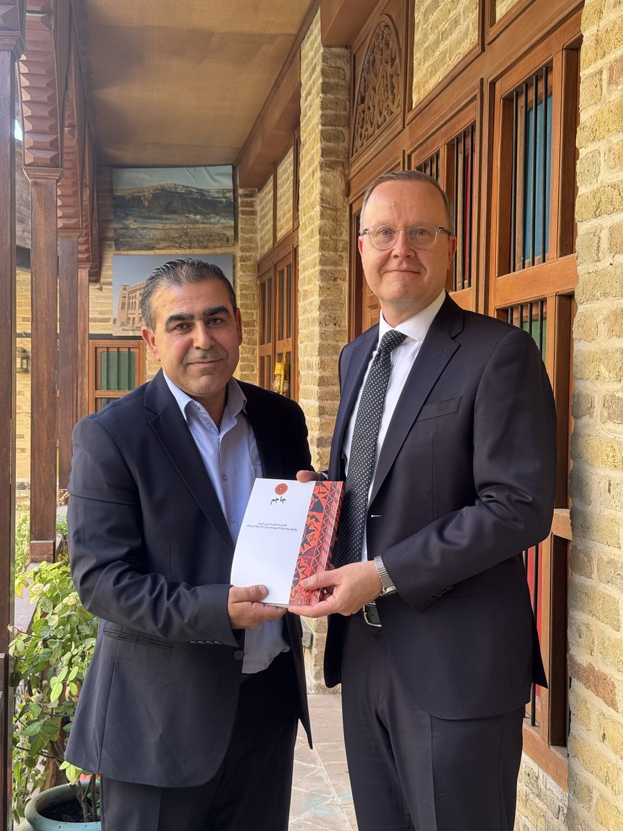 kurdheritageorg's tweet photo. Today, the Kurdish Heritage Museum had the distinct honor of welcoming Mr. Antti Putkonen, Ambassador of the Republic of Finland to Iraq. https://t.co/R2E5AALpxa