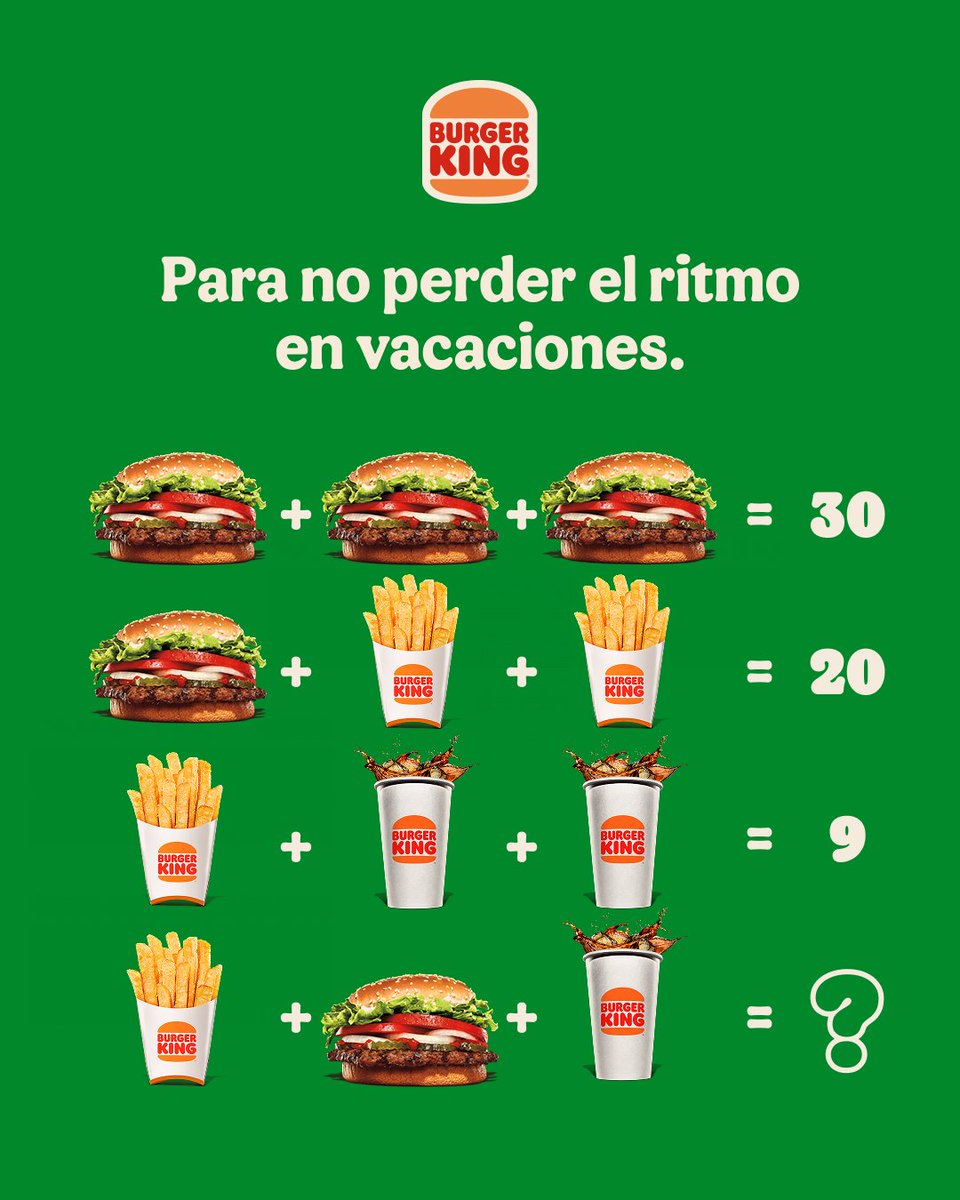 BurgerKingUY's tweet photo. En vacaciones también se entrena. https://t.co/8mqxAbkeRj