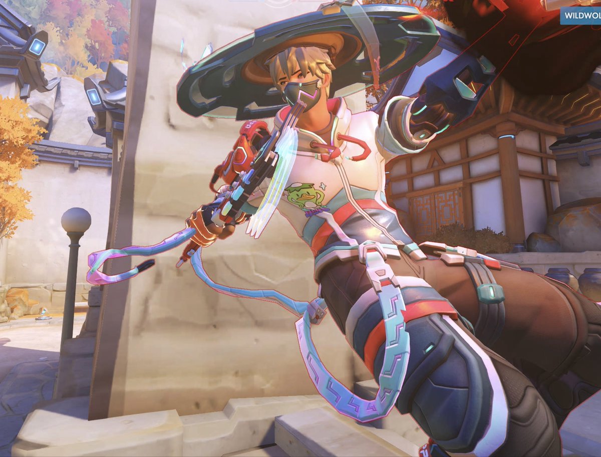 monkeybabybird's tweet photo. 昨晚终于排到了釜山地图，这里光线极好。#mizuki #overwatch https://t.co/VvM9PvT8rC