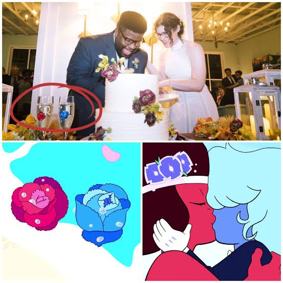 pipeshotgun's tweet photo. People always say Ruby was given a dress and Sapphire was given a texudo to avoid censorship overseas when more likely these choices were made because they're meant to represent Rebecca and Ian respectively https://t.co/K2IMgYn3lv