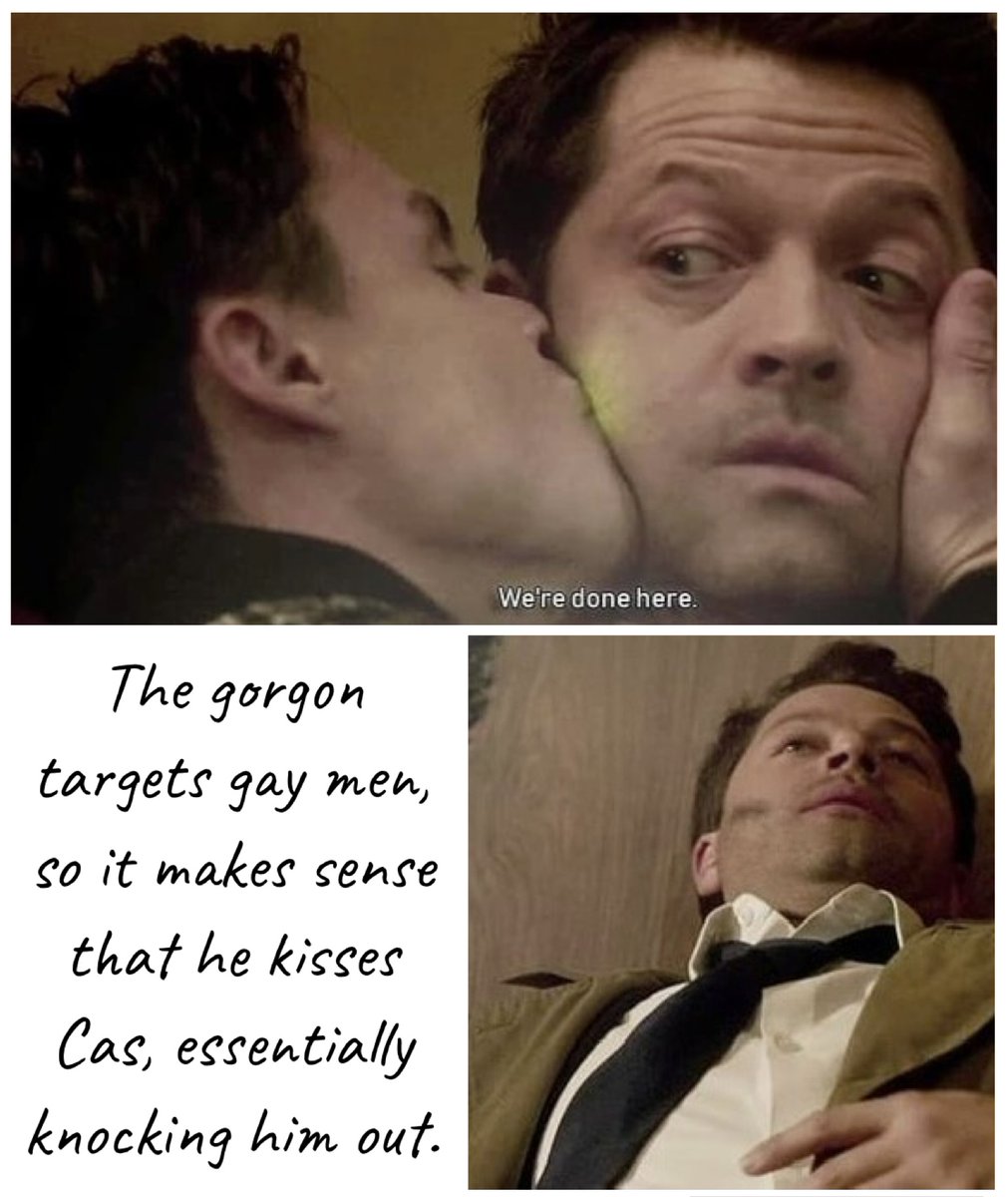 Idee__Fixe's tweet photo. And he knocks Dean out (effectively rendering him in the same state as Cas). https://t.co/fmScwr3Kkm