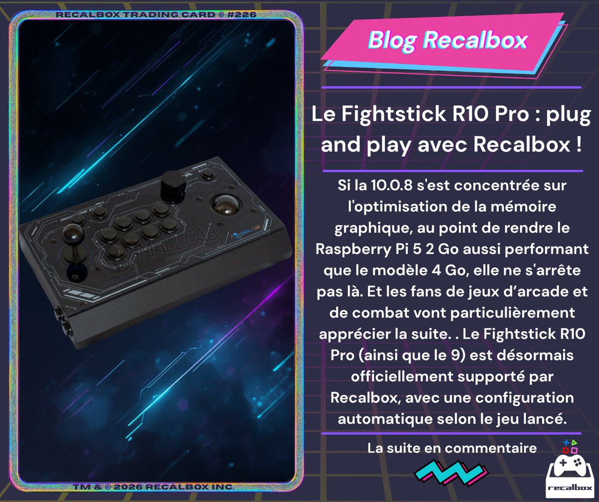 recalbox's tweet photo. Le Fightstick R10 Pro : plug and play avec Recalbox ! https://t.co/mmZh5fWdgu