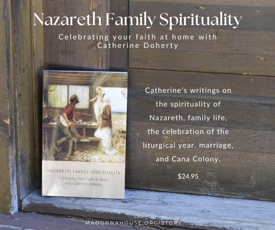 MadonnaHouse's tweet photo. "In Nazareth God came to us in ordinary life…in Nazareth we learn to connect details of our ordinary family life with love who is God." #CatherineDoherty #NazarethFamilySpirituality #MadonnaHouse #CanaColony
https://t.co/m6mlNFBMO1 https://t.co/uQNwSz0yPT