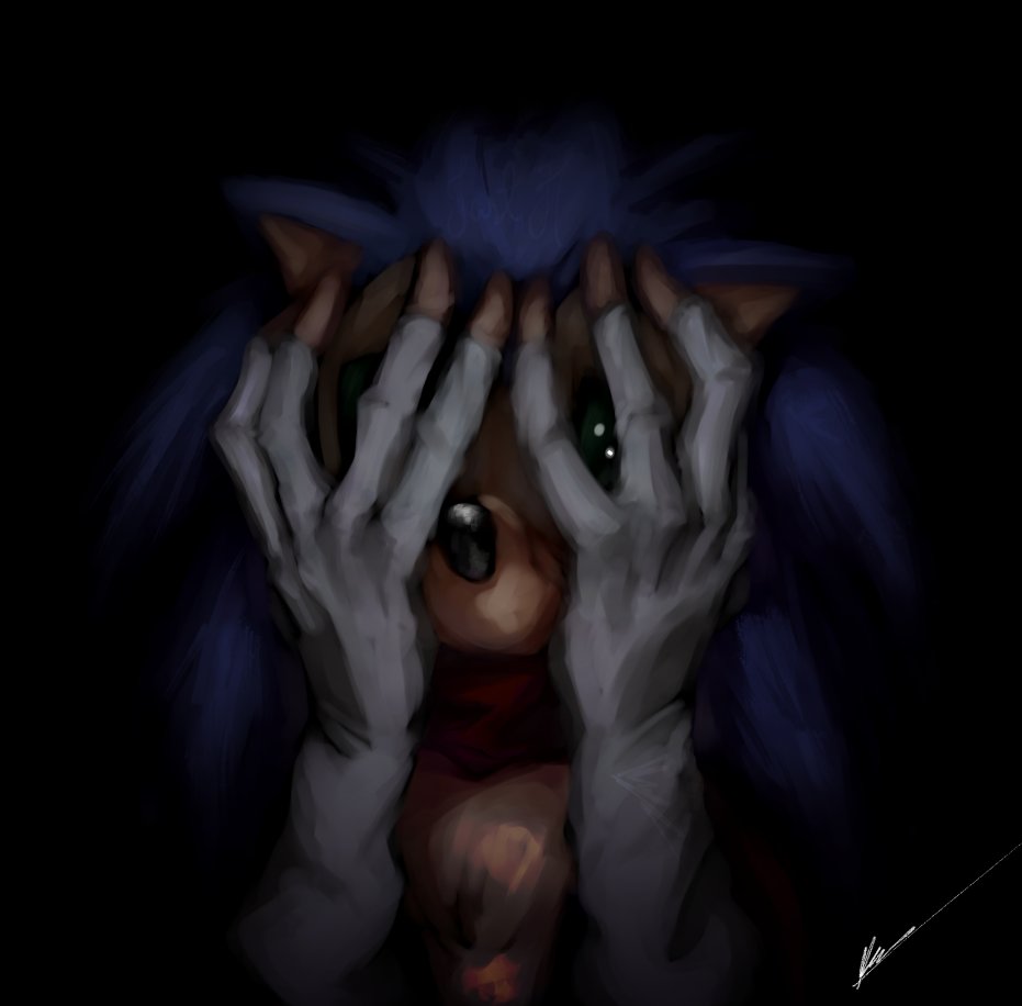 VengefulCC's tweet photo. Despair - Commission for @DevotedFollows !

"Oh God no"

#exeoc #vesselsona #execommunity #sonicexe #commission https://t.co/TvZrd4O0oS