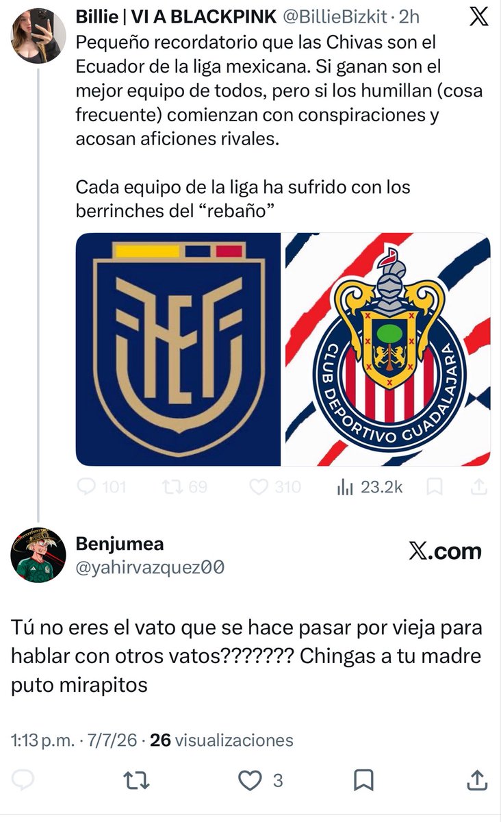 yahirvazquez00's tweet photo. Otro pendejo que me bloquea por decir las verdades de ellos jajajaja✅✅
Como serás vato haciéndote pasar por vieja para hablar con otros cabrones??? Amonos alv jajajajjaja https://t.co/9zo5uJuRPJ