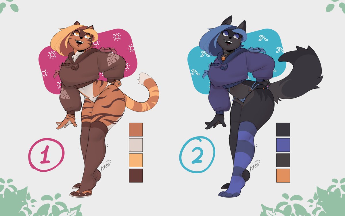 aidletter's tweet photo. ◆ ADOPT | OPEN ◆

SB: 15$
MI: 1$
AB: 35$ (Commercial use)
◆ End auction: 24h after last bid ◆

What you will get:
- PNG file with transparent + dark grey background

Owner:
1 - ...
2 - ...

Base by AzzyOblivion
Edits and Color by Me

#adoptable #art #furry #feline https://t.co/2psJPvK4pE