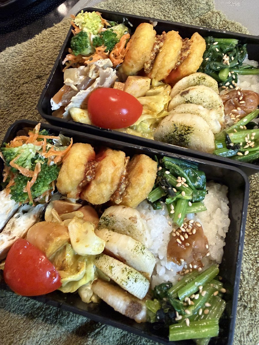 73zoe's tweet photo. おはようございます。
できた
ねむい
まだ
水曜か
1学期保護者会
特記もなく無事終了
ありがたし。
#goodmorning
#lunchbox #handmade
#お弁当倶楽部 #お弁当記録
#お弁当作り楽しもう部 https://t.co/FW0tOOiwXw