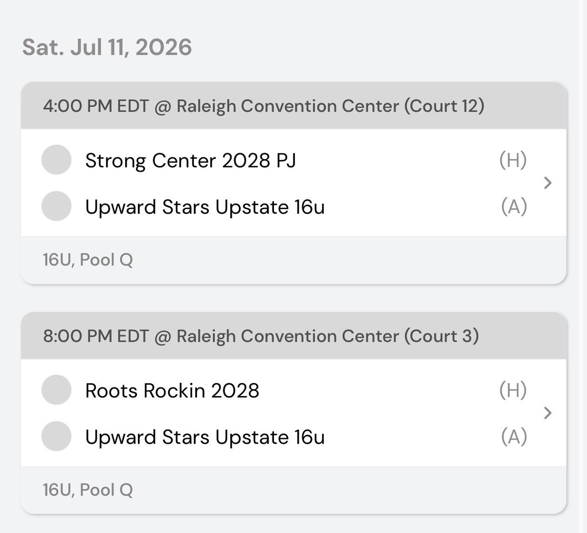 StCaden72568's tweet photo. Phenom live period schedule in Raleigh this weekend! @Starsupstatembb https://t.co/iVujpq7CD4
