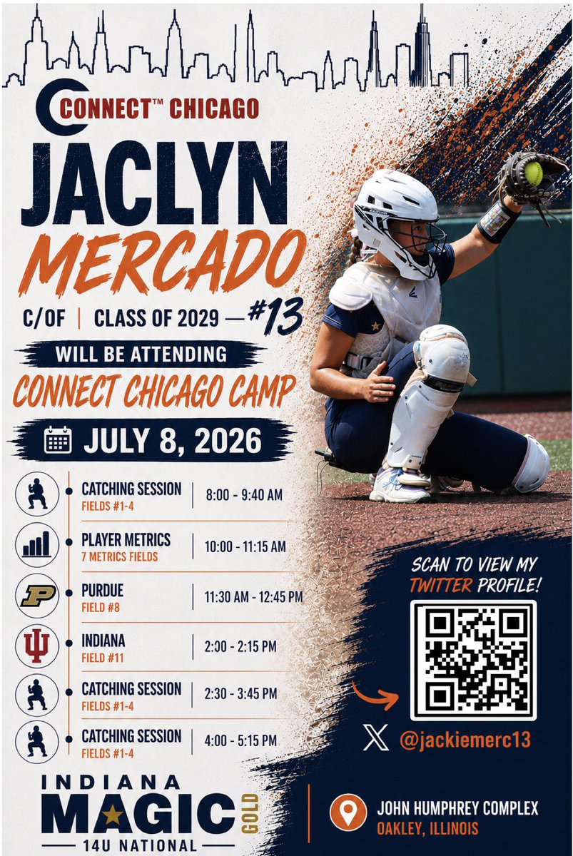 jackiemerc13's tweet photo. So excited to be attending the Chicago Connect Camp this Wednesday!! Can’t wait to work with a bunch of amazing coaches!!
@DDSBandEvents @ConnectSports_ @CoachMFrezzotti @CoachStanton @katethegreat07 @lucasgarrdner @KendraKirkhoff @calyhend @IMG_14uNational @tagupSoftball https://t.co/PjdpYX04aO