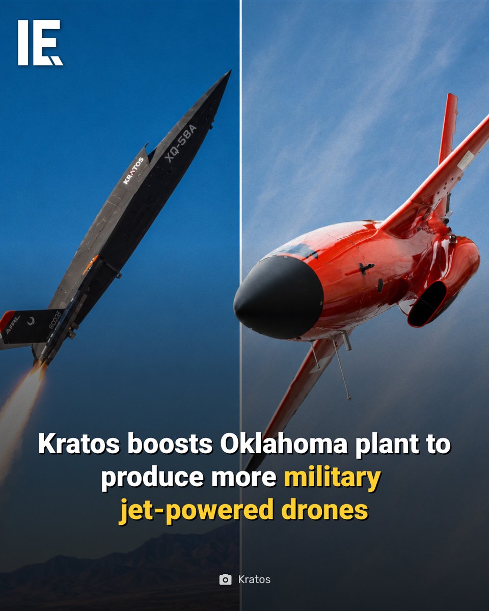 IntEngineering's tweet photo. The defense contractor is expanding its Oklahoma City campus to support growing demand for Valkyrie & Firejet drones.
https://t.co/ydt2jZmjvD
#CollaborativeCombat #AutonomousFighter #USAF https://t.co/6qqFtvYgpb