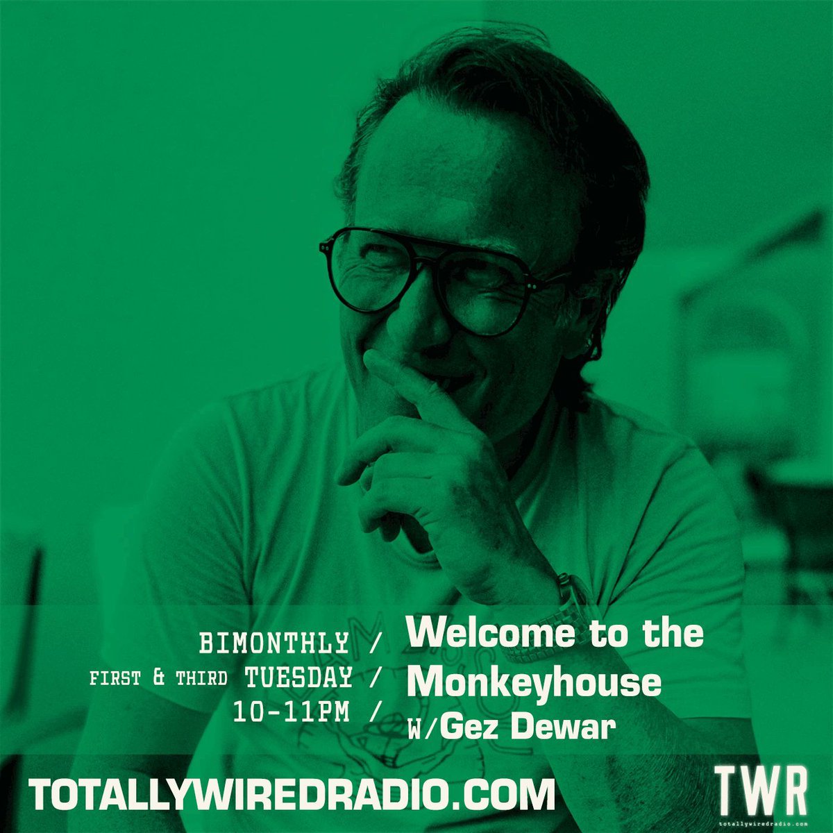 TotallyWiredRAD's tweet photo. Welcome to the Monkeyhouse w/ Gez Dewar aka Random House Project #startingsoon on #TotallyWiredRadio Listen @ Link in bio. 
-
#MusicIsLife #London
-
#DjEditsBootlegs #Downtempo #Balearic #SpaceDisco #AlternativePop https://t.co/aFdNkbZvvj