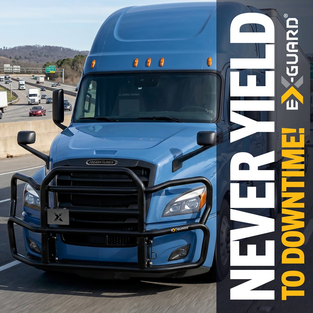 ex_guard's tweet photo. Ex-Guard®, the looks you want and the front-end protection you need.

Find your perfect guard fit &amp; look https://t.co/KonopjxkSZ

#ExGuard #Freightliner #NeverYieldToDowntime https://t.co/AxhqjBH7Nz