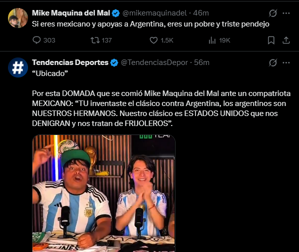 imagustinb's tweet photo. @mikemaquinadel Te lo dicen tus propios compatriotas, ubicate niño https://t.co/AODJHhOlcA