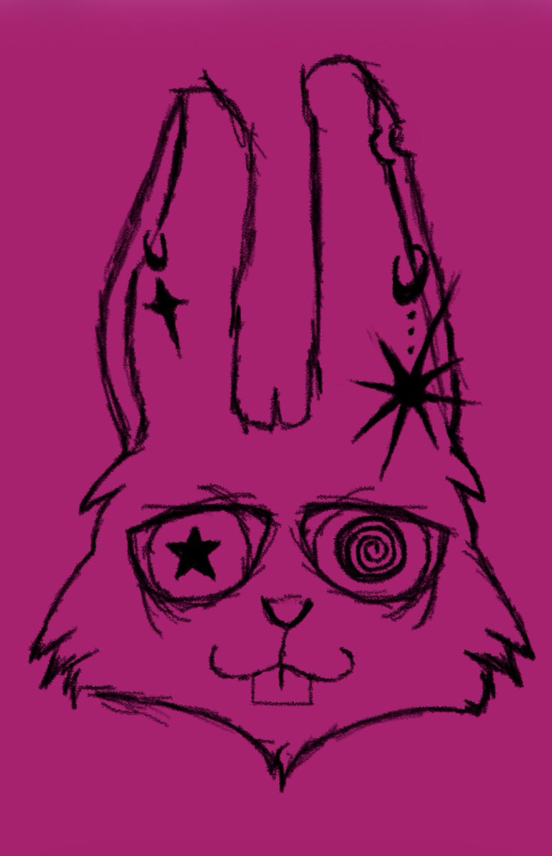 clown_twosie's tweet photo. doodled this off the edibles last night #doodleart #newstyle #edgyrabbit https://t.co/ftIBGf6Vqq