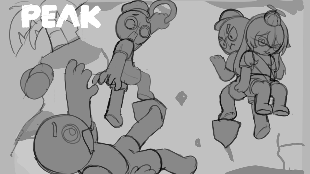 CorgiGum's tweet photo. A little look into my process today designing this thumbnail for the Peak game collab with @fluffy_byte . Hope you guys like it!

#vtuber #drawing #peak https://t.co/zjqxmsoa1r