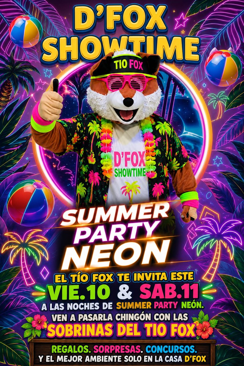 DFOXSHOWTIME's tweet photo. 🦊 D'FOX SHOWTIME CAMPECHE 🎊

✨Disfruta la noche entre amigos y el mejor ambiente de campeche 🥳

🫶 la mejor compañía, los mejores show's al mejor precio🤝

☝️Este viernes 10 & sábado 11 de julio disfruta el...

🌴SUMMER PARTY NEON✨

 🧢Gorras, yetis, foxilindros, tarjetas de consumos gratis y muchos regalos 🎁

🎂🎁Y si Cumples años en junio🥳🎊

¡pide tu tabledance, cerveza y shot gratis! 💥

😊 Siguenos y descubre porque somos...

#ellugaravoritodecampeche 🫶
#dfoxshowtimecampeche 

t e l e g r a m 
https://t.co/1cXtAC8ob5

X 
https://t.co/ySWqPqx3cP

c a n a l   w h a t s a p p
https://t.co/AxfoPHjRK5

Abierto de martes a sábado.

Aceptamos visa, masterd card, credito débito y transferencia.
