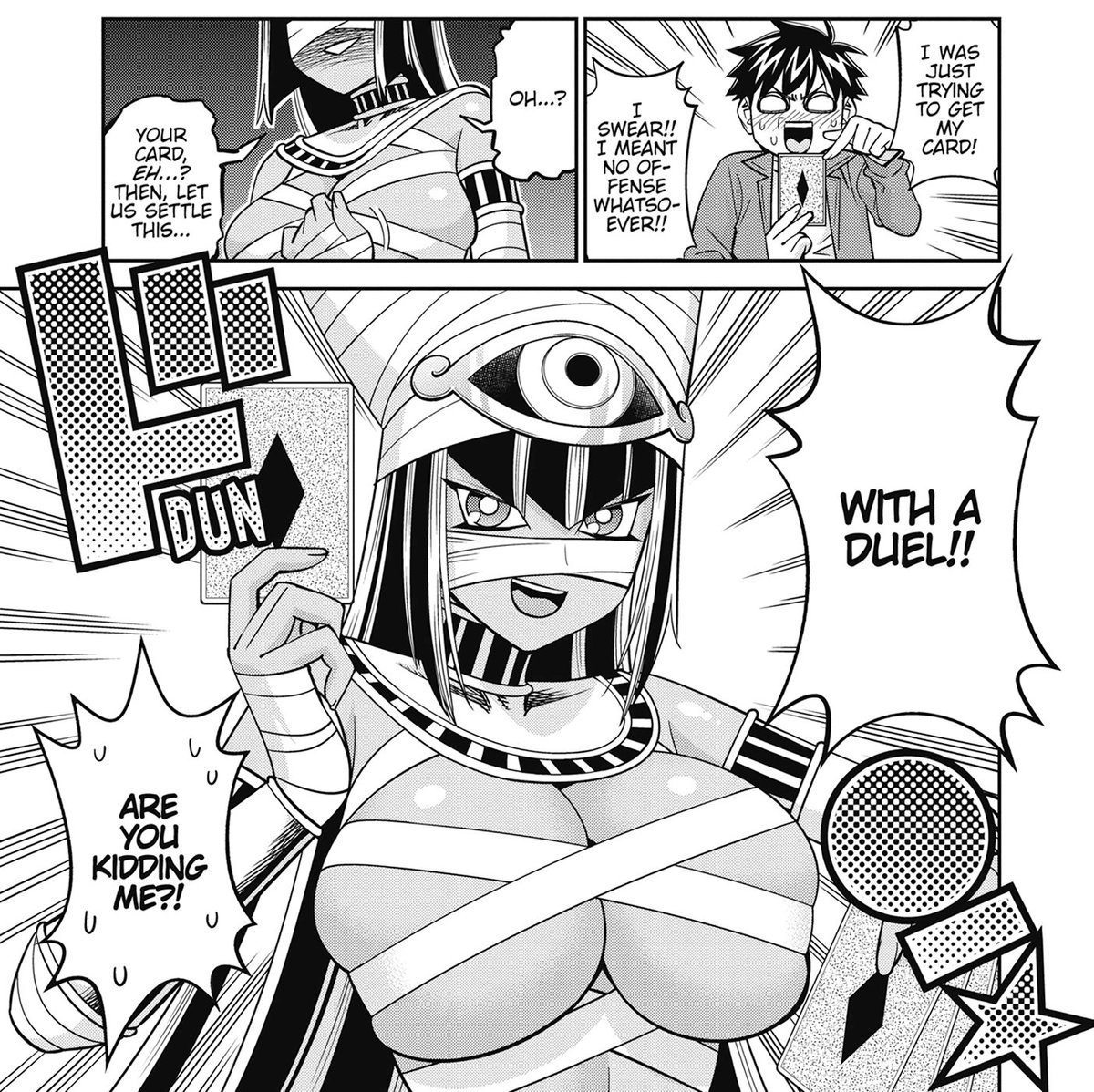 MamonoGang's tweet photo. Legally distinct Yu-Gi-Oh! https://t.co/hXO1cKV50T