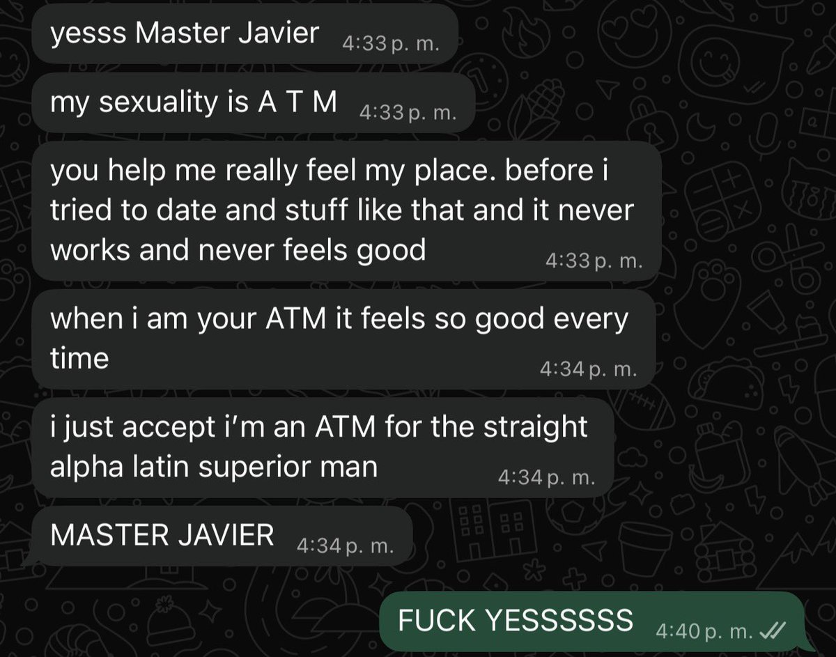 MrJavierrr's tweet photo. Be owned by me can change your life ! What are you waiting for? 🤑💪🏻🦶🏻🏧 i am the best OWNER https://t.co/a8GGuerF0J