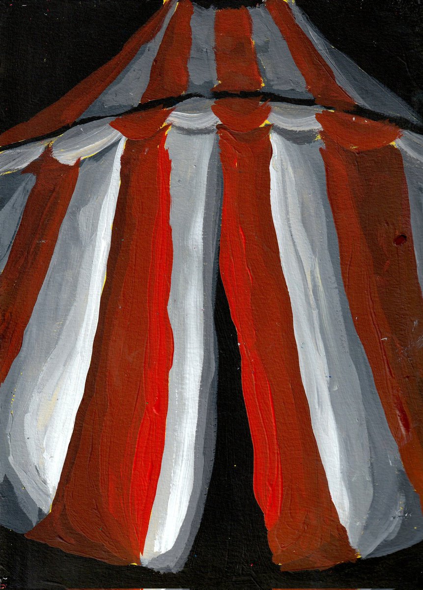 riverberumen's tweet photo. "is that all there is?" acrylic gouache on paper. https://t.co/i3Rts5tQtu