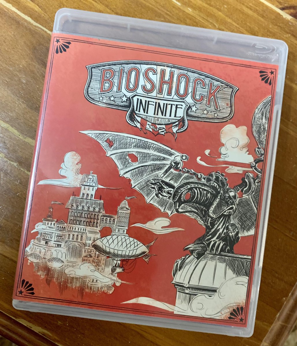 VideoArtGame's tweet photo. BioShock Infinite’s reversible cover is a masterpiece. https://t.co/R6OGNNgDPM