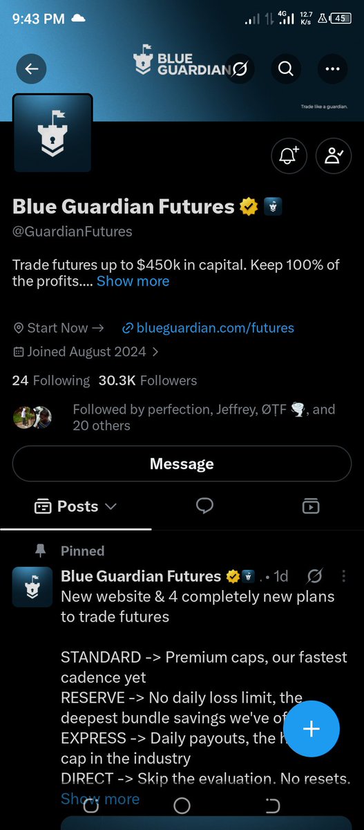 Divineeogah's tweet photo. @GeoffreyNwankpa @BlueGuardiancom @GuardianFutures I plan to trade the $10,000 account conservatively by risking 0.5% per trade only taking high-probability setups that align with my strategy protecting capital first and overcoming the urge to overtrade as it's one of the reasons prop traders blow account @UmehFX @ahmadmarzuk54 https://t.co/vEYAKbrkQU
