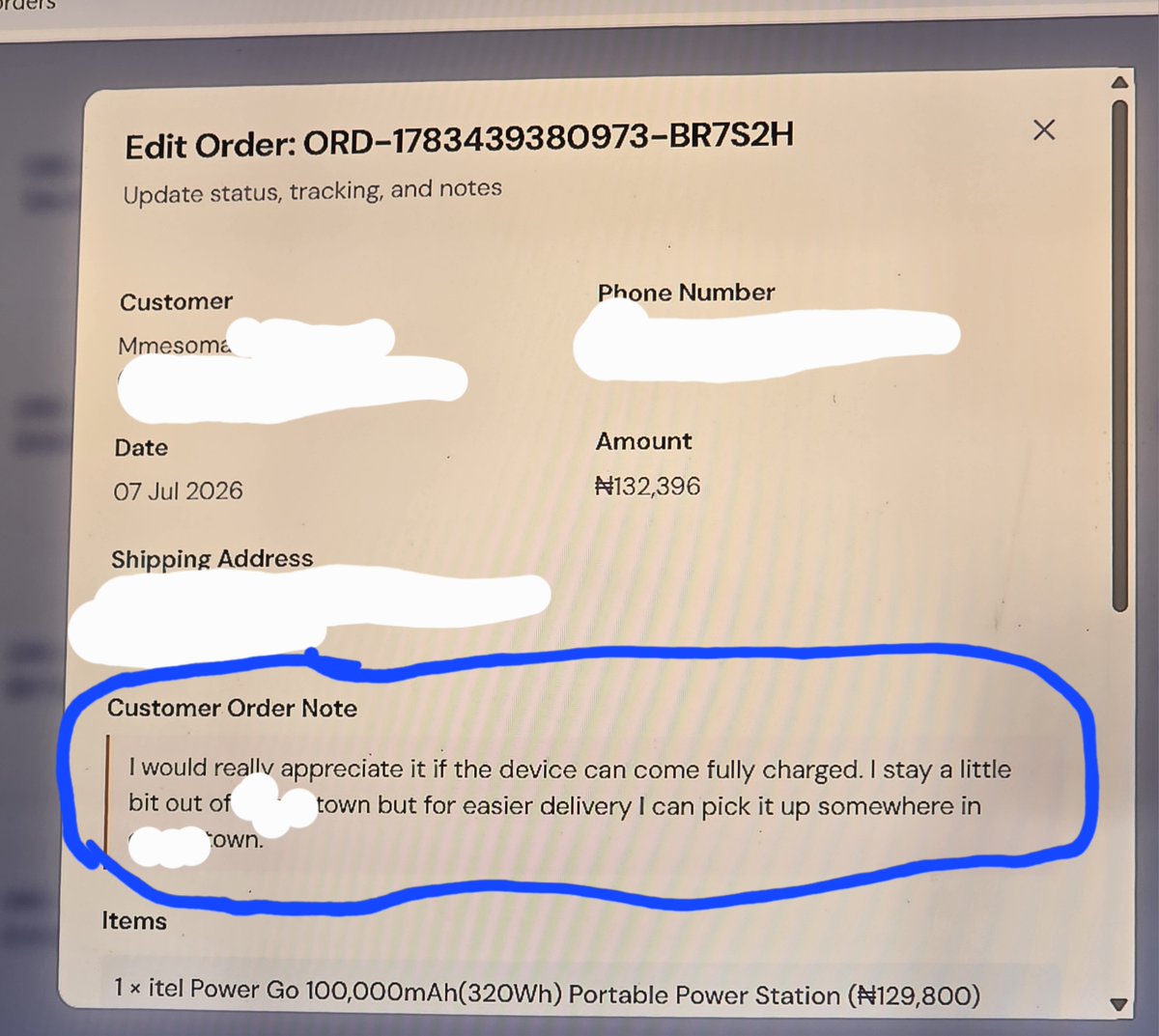 neo_officialll's tweet photo. Dear Mmesoma,

We received your order for the itel PowerGo and we also received your order note where you asked that the product be charged to full before we deliver to you due to the epileptic power supply in your area and we are doing just that because at https://t.co/fmnSXkGclT , every customer matters irrespective of the worth of the items purchased.

This is exactly why I had our developer @ObasiGodian add the "Customer Order note" feature to the https://t.co/fmnSXkGclT e-commerce website to enable customers make little additional requests that can help us serve them better.

We will charge the itel PowerGo for you overnight to 100% before delivering to your location tomorrow. 

Delivery as usual is 100% FREE.

Thank you once again for trusting https://t.co/fmnSXkGclT  . We really do not take the trust and patronage for granted.🫂❤️