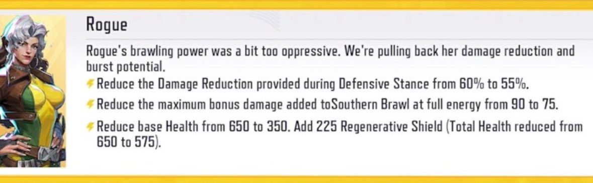 FRESHBOOYAH's tweet photo. 650 HEALTH TK 350+225?! As a rogue main this nerf is actually detrimental https://t.co/ULbURjSy3i