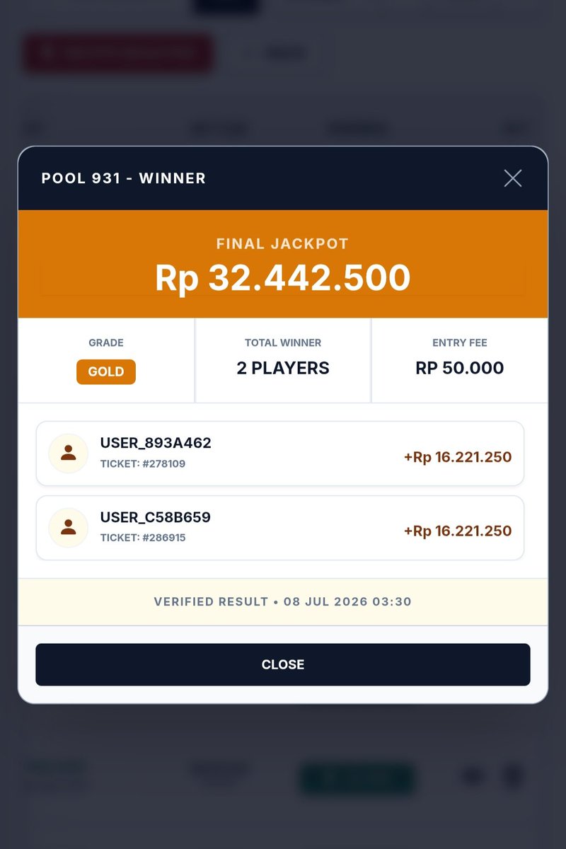 newmegapool's tweet photo. Selamat... 🏆🏆🏆 List lengkap pemenang https://t.co/HNPIzJUuIO

#football #soccer #sepakbola #worldcup #jackpot #pool #Update https://t.co/DQd3V6dMQW