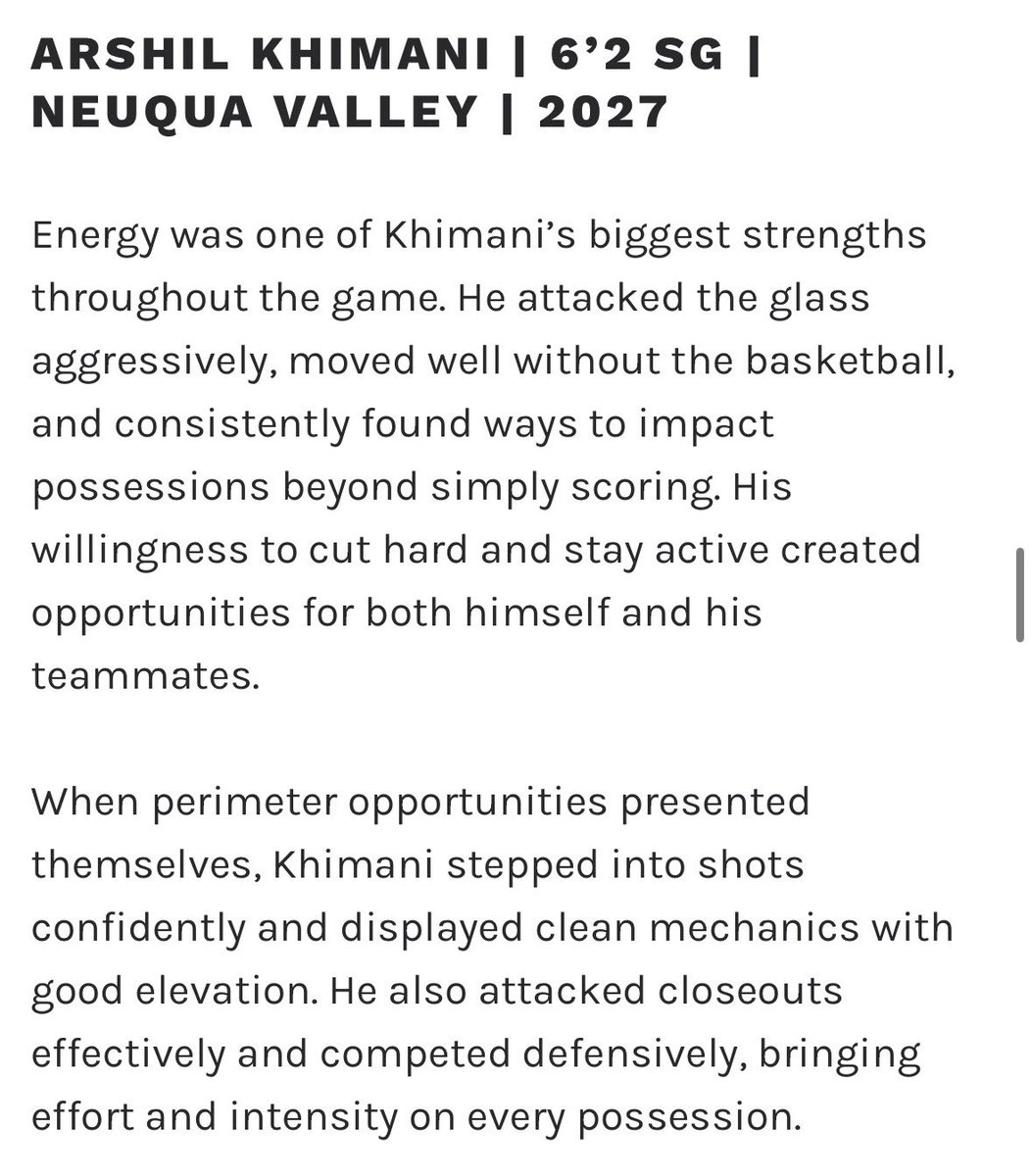 ArshilKhimani's tweet photo. Thank you @ILHoopProspects for the write up @NVHS_Basketball https://t.co/qCRDw1MM9K
