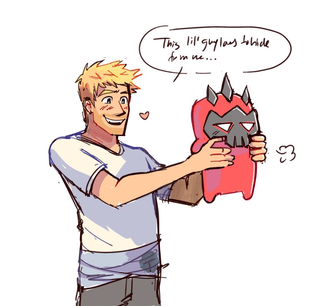 citruscrisp's tweet photo. I like this little fella ❤️ I forgot him in my recent drawing so om giving him a personality ig ❤️ #jones #fortnite #sprites https://t.co/NNjjODdLjM