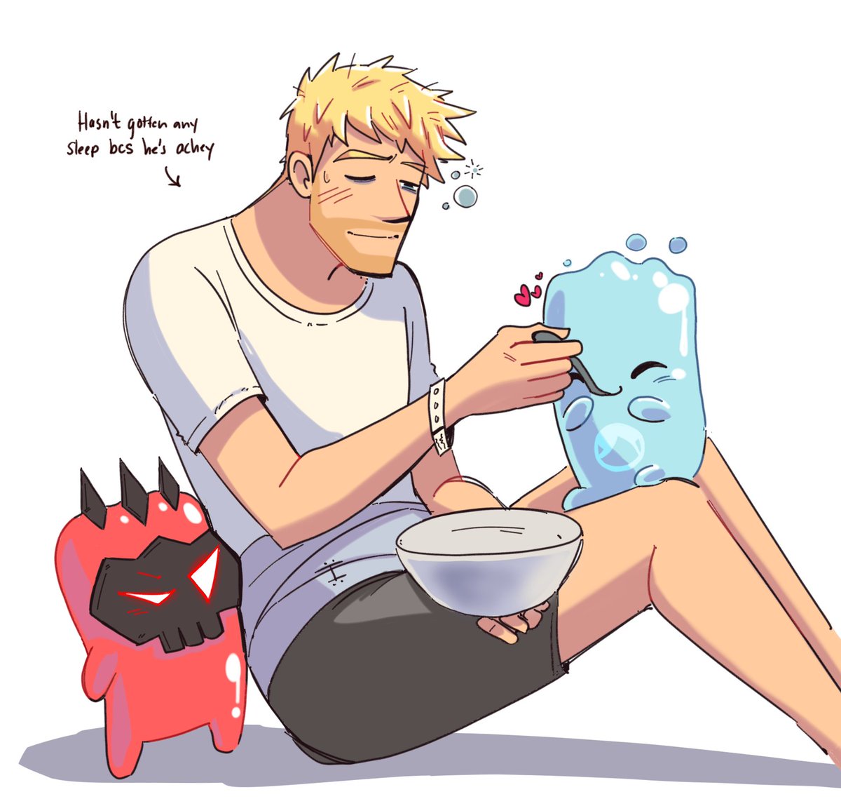 citruscrisp's tweet photo. I like this little fella ❤️ I forgot him in my recent drawing so om giving him a personality ig ❤️ #jones #fortnite #sprites https://t.co/NNjjODdLjM