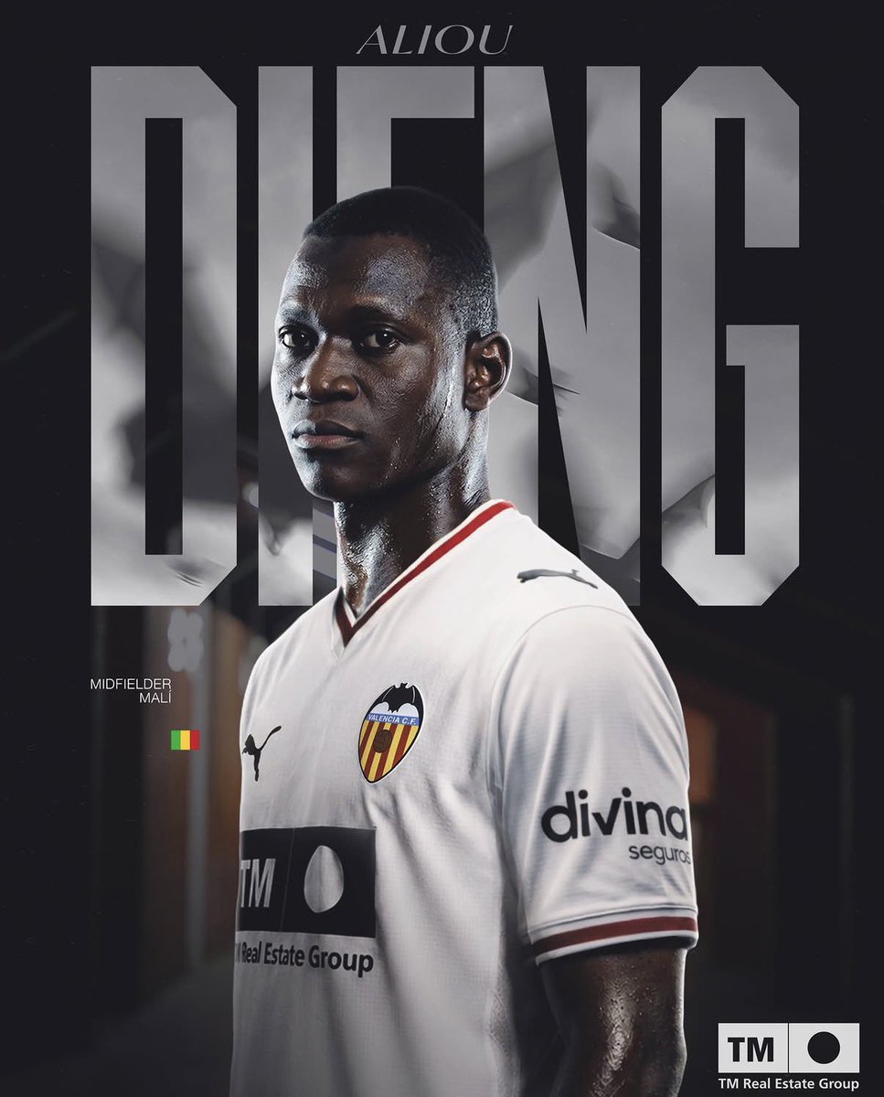 AiglesDuMali_'s tweet photo. 🚨 OFFICIEL ! Aliou Dieng (29 ans) est un joueur du Valencia CF en Espagne 🌴

Sa première expérience européenne 🥹 https://t.co/Df4jCfbtwX