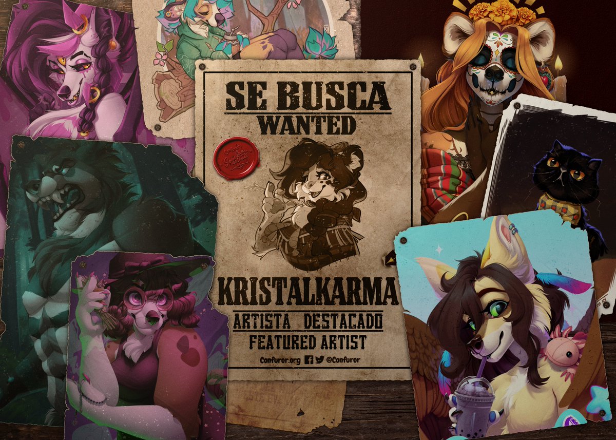 Confuror's tweet photo. 🏜️ ¡Nos complace anunciar a Kristalkarma como artista destacado en #Confuror2026!

¡Animadora e ilustradora mexicana, fan de la naturaleza y de los animales! Realiza óleo, acuarelas e incluso escultura en sus ratos libres. Maestra de arte los jueves, ¡no cobra mucho! https://t.co/yEitwdxOBM
