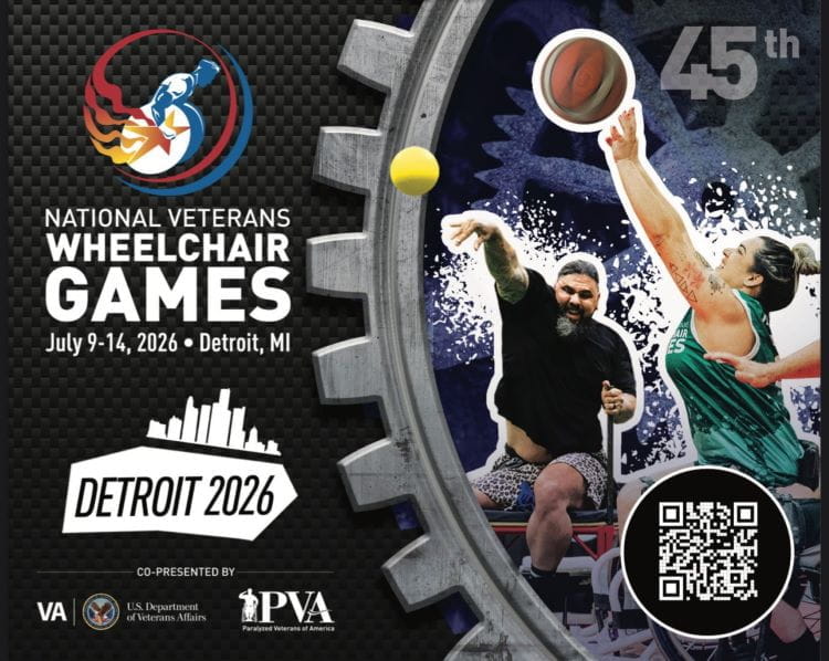 MIVeteran's tweet photo. The National Veterans Wheelchair Games will be July 9 - 14 in Detroit! This year's 45th annual event is co-presented by @DeptVetAffairs and @PVA1946. 
 
Learn more at https://t.co/dAciUix72D https://t.co/fFAuJePUOz