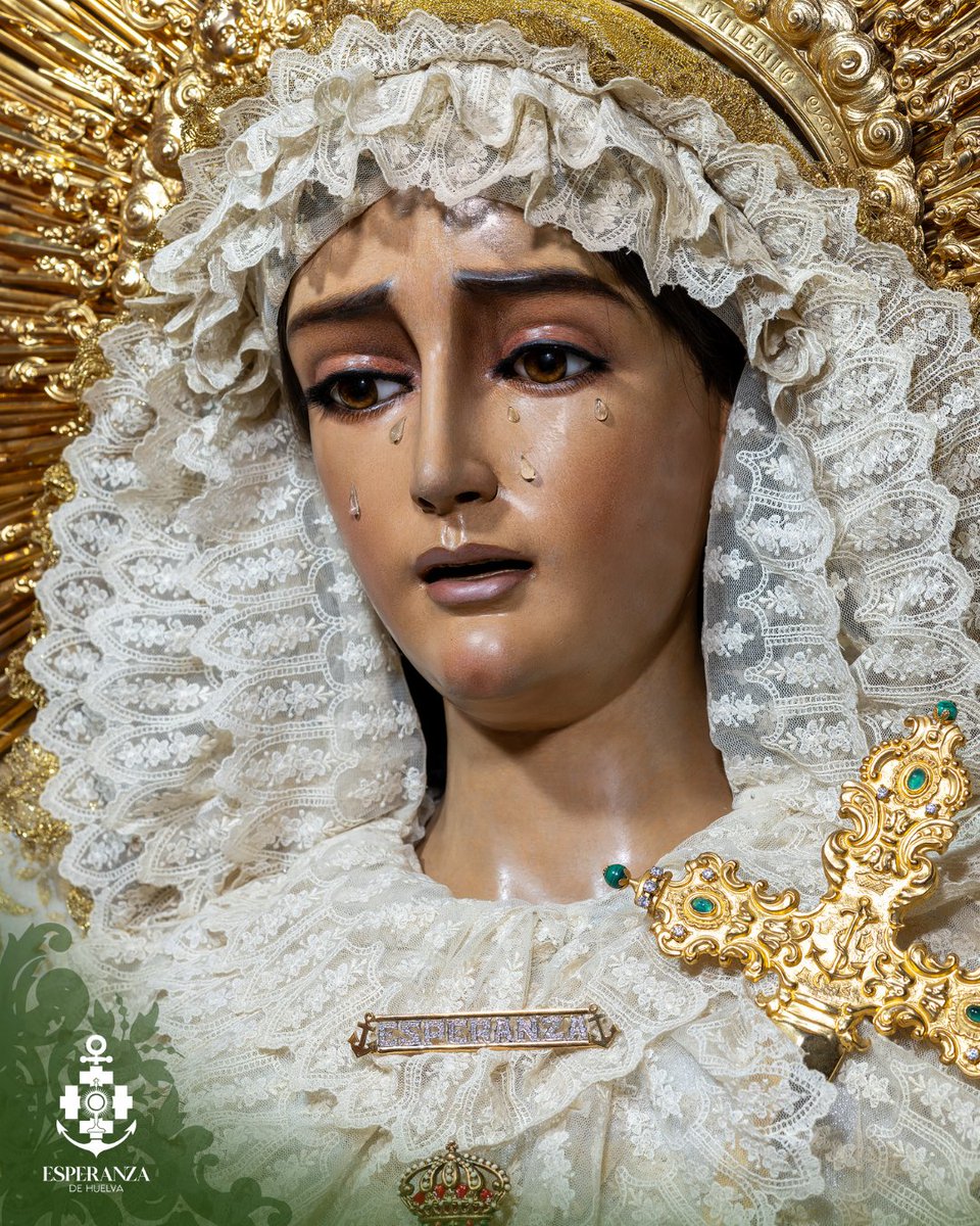 EsperanzaHuelva's tweet photo. LA ESPERANZA | Para la segunda parte del tiempo litúrgico ordinario, se presenta la imagen de Nuestra Señora de la Esperanza con atuendo apropiados para la fecha de colores claros que perdurarán durante los meses de verano hasta que llegue el nuevo inicio del curso cofrade. https://t.co/FvhtjHSJ08