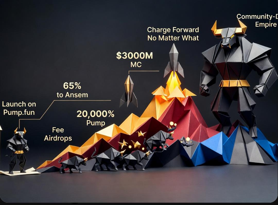ebimh9209's tweet photo. 🚀 The Black Bull $ANSEM Story – From Birth to Success, in the form of an epic origami roadmap! From https://t.co/RIPV4EOZmx launch and 65% airdrop to ANSEM, to airdrops, pump 20,000% and building a community empire. Charge Forward No Matter What! 🐂 @blknoiz06 See this vision, https://t.co/Gv8qNVt3b5